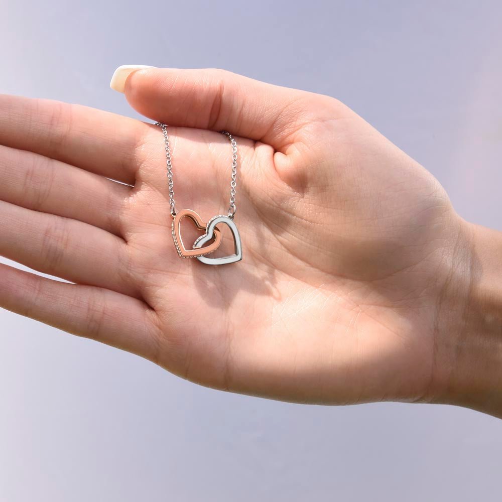 Humorous "I'm Sorry" Gift for Wife/Girlfriend - Interlocking Hearts Necklace