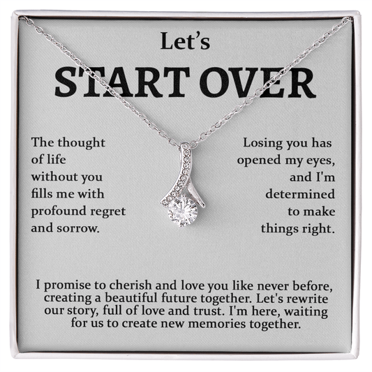 Meaningful Apology Gift for Wife or Girlfriend-Alluring Beauty Necklace-Gift to Win Her Back