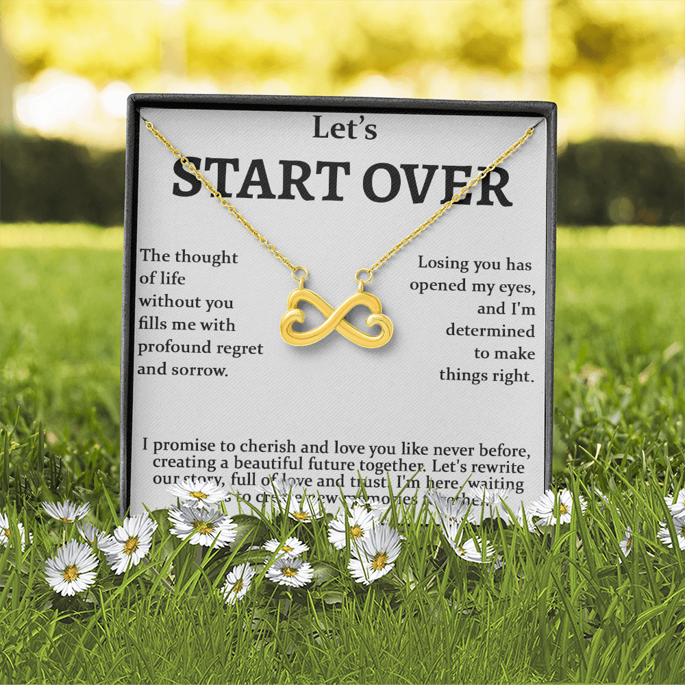Meaningful Apology Gift for Wife or Girlfriend-Endless love neacklace-Gift to Win Her Back