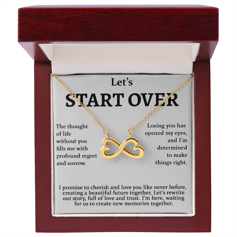 Meaningful Apology Gift for Wife or Girlfriend-Endless love neacklace-Gift to Win Her Back