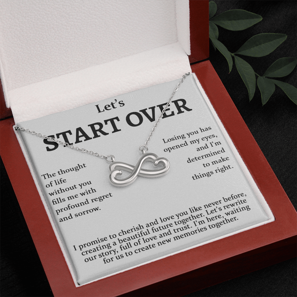 Meaningful Apology Gift for Wife or Girlfriend-Endless love neacklace-Gift to Win Her Back