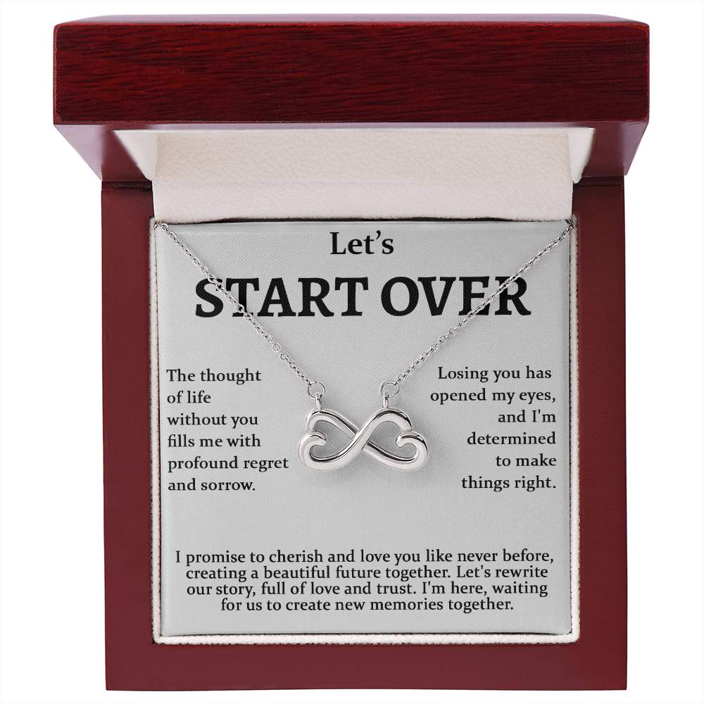 Meaningful Apology Gift for Wife or Girlfriend-Endless love neacklace-Gift to Win Her Back
