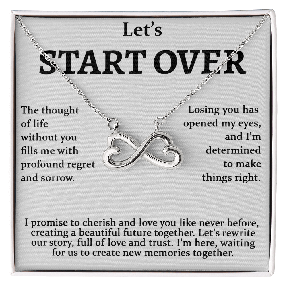 Meaningful Apology Gift for Wife or Girlfriend-Endless love neacklace-Gift to Win Her Back