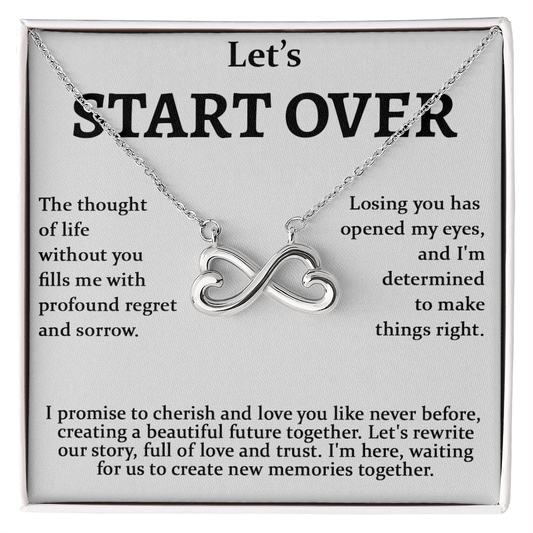 Meaningful Apology Gift for Wife or Girlfriend-Endless love neacklace-Gift to Win Her Back