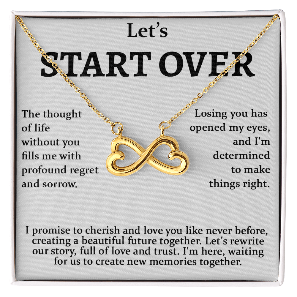 Meaningful Apology Gift for Wife or Girlfriend-Endless love neacklace-Gift to Win Her Back