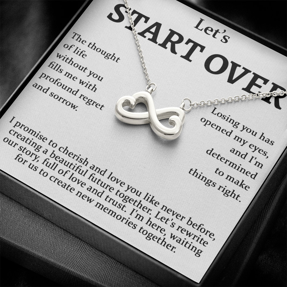 Meaningful Apology Gift for Wife or Girlfriend-Endless love neacklace-Gift to Win Her Back