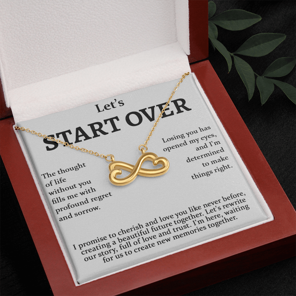 Meaningful Apology Gift for Wife or Girlfriend-Endless love neacklace-Gift to Win Her Back