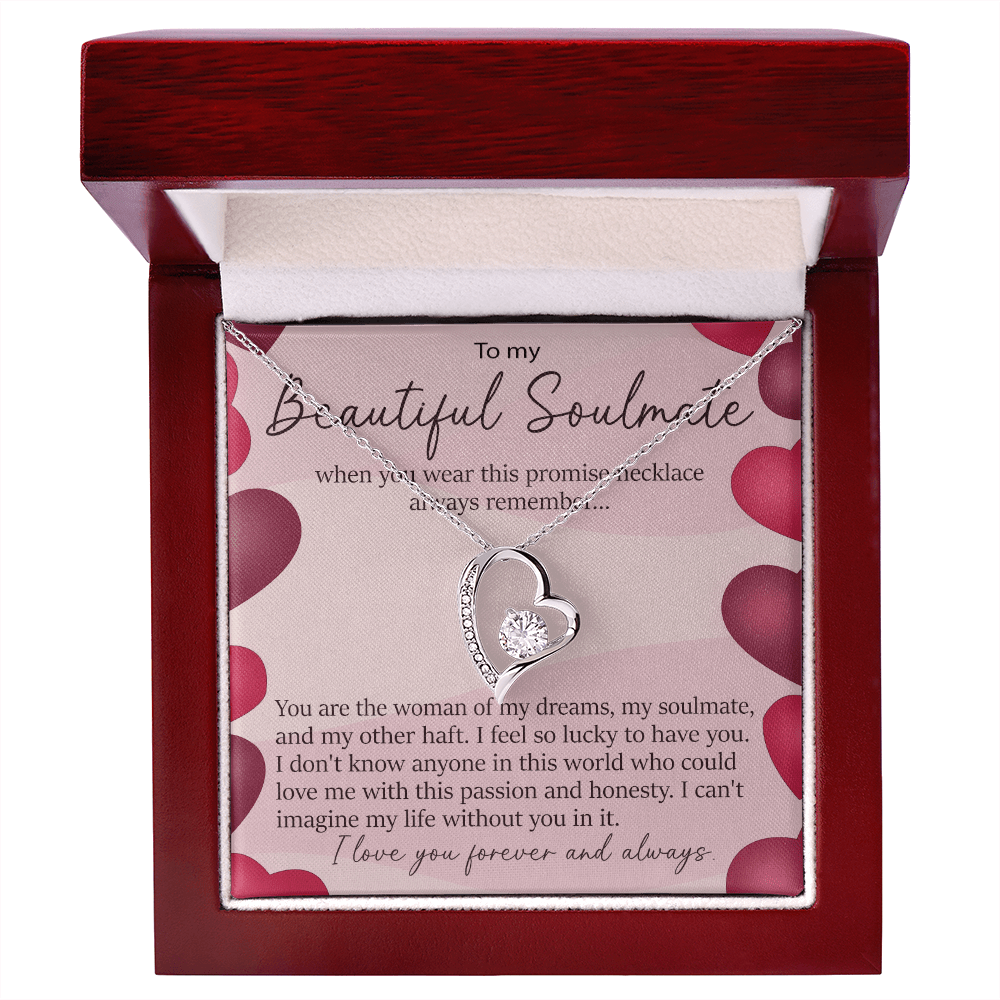 To My Beautiful Soulmate Promise Necklace - Forever Love Neacklace