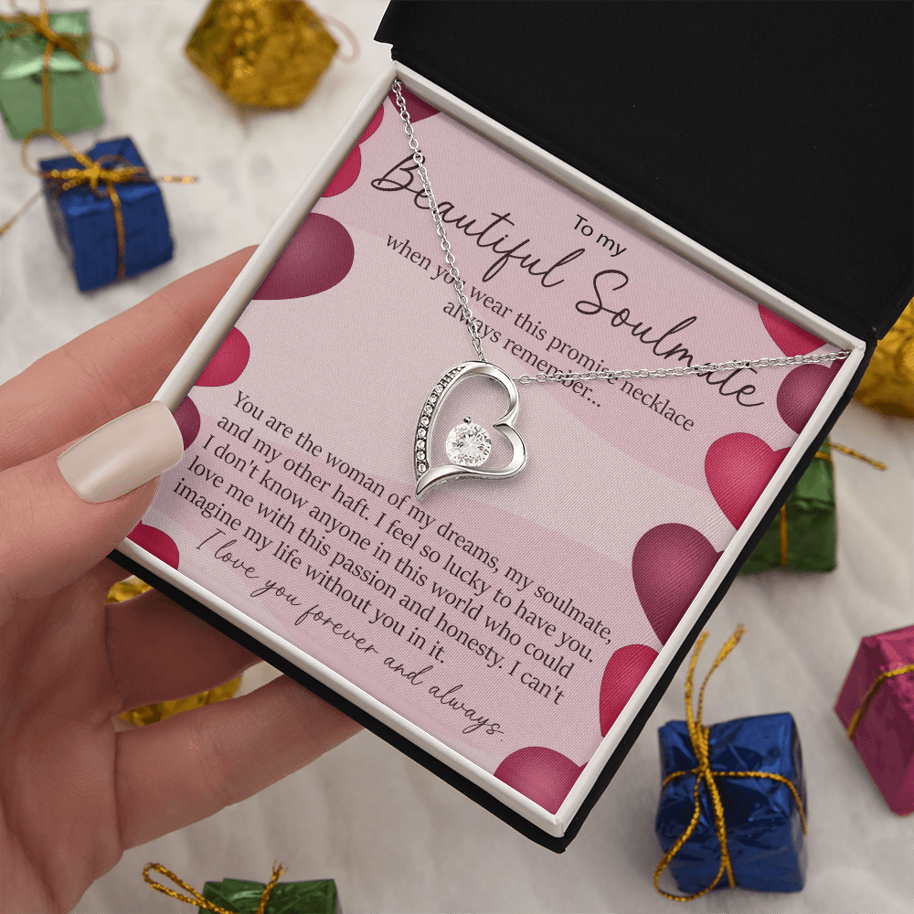 To My Beautiful Soulmate Promise Necklace - Forever Love Neacklace