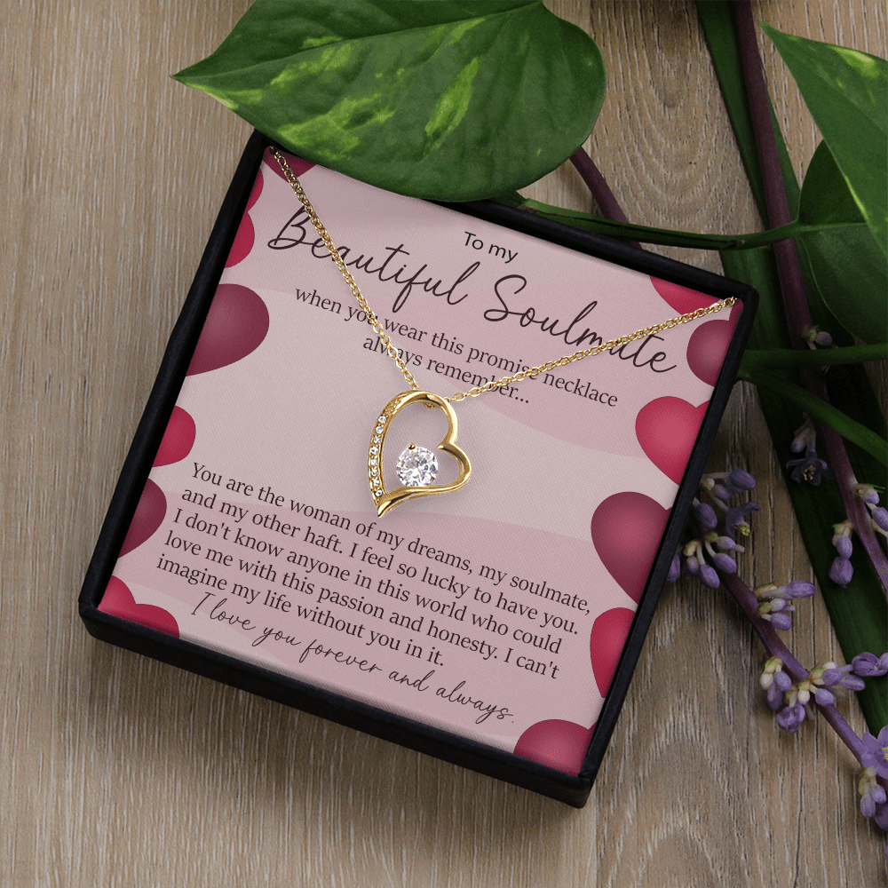 To My Beautiful Soulmate Promise Necklace - Forever Love Neacklace