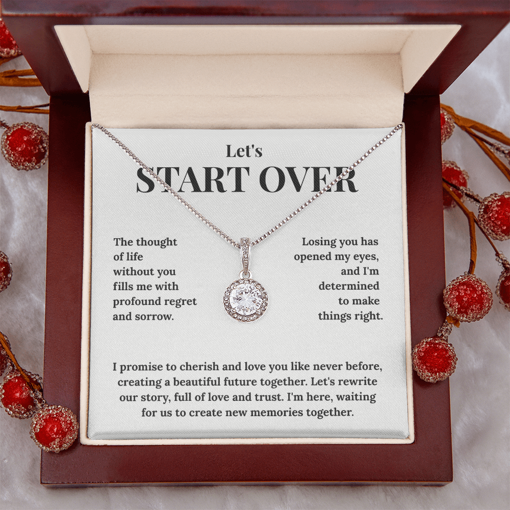 To My Love "I'm Sorry" Gift - Eternal Hope Necklace with Heartfelt Message Card