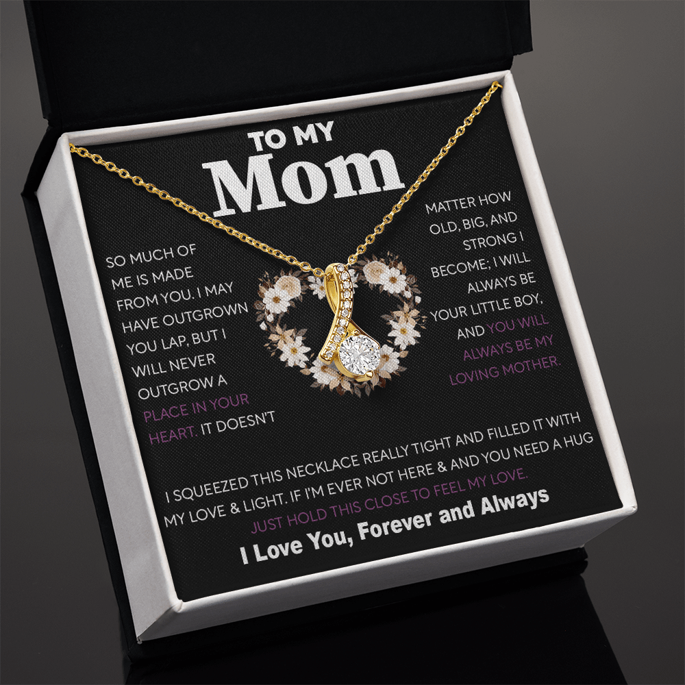 To My Mom Gift from Son - "Always Your Little Boy" - Alluring beauty neackce