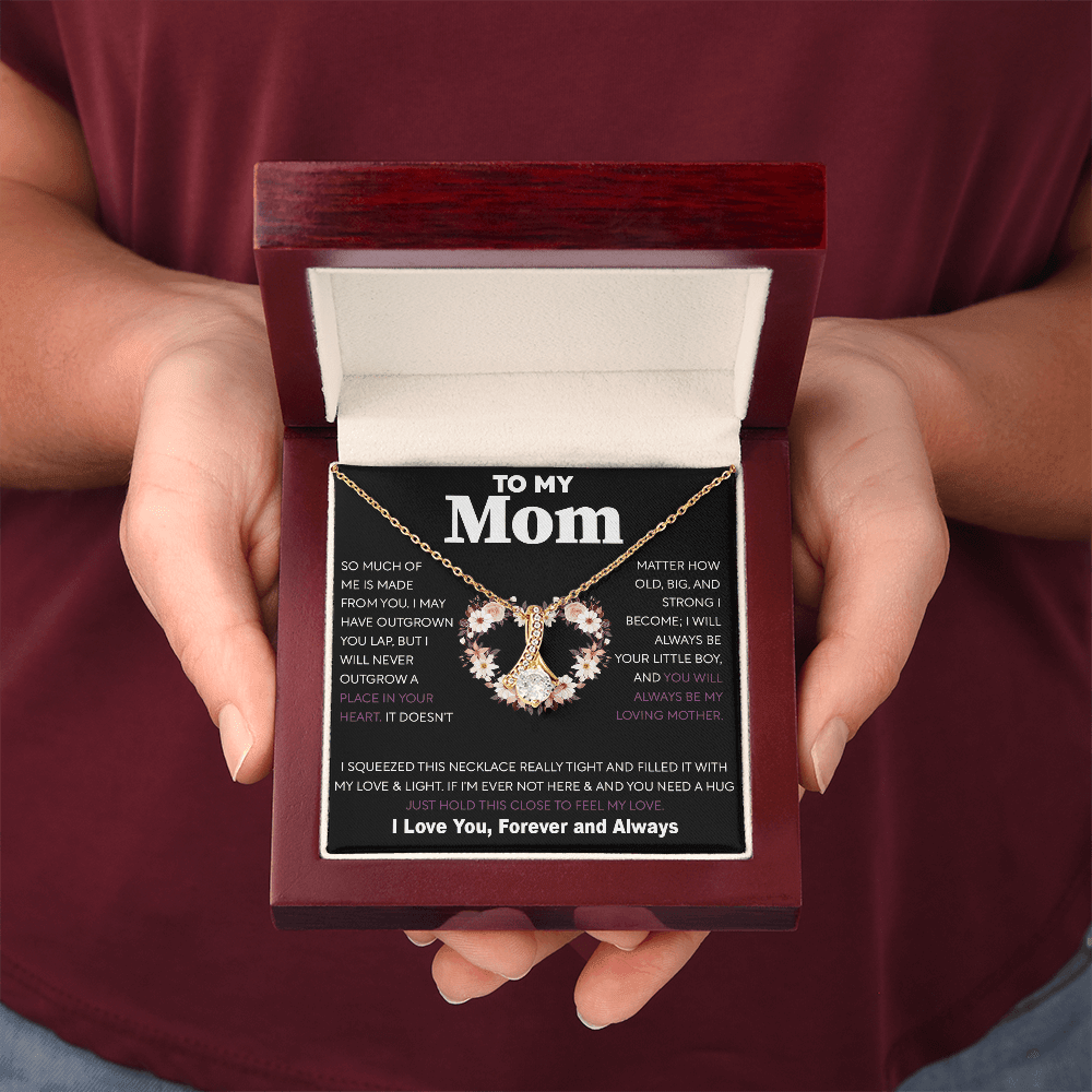 To My Mom Gift from Son - "Always Your Little Boy" - Alluring beauty neackce