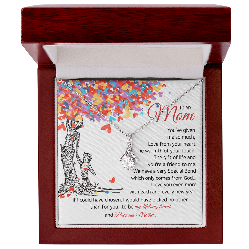 To My Mom Gift - "My Precious Mother" - Alluring beauty neackce