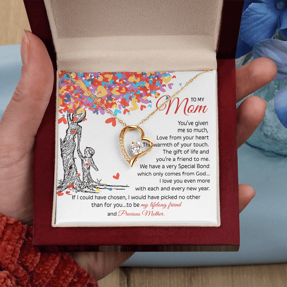 To My Mom Gift - "My Precious Mother" - Forever love neacklace