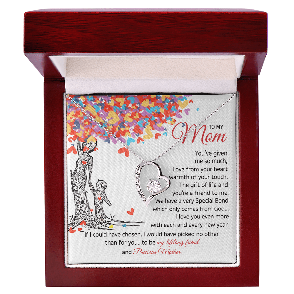 To My Mom Gift - "My Precious Mother" - Forever love neacklace