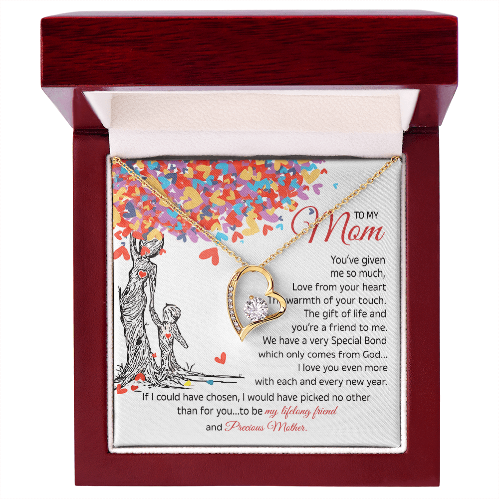 To My Mom Gift - "My Precious Mother" - Forever love neacklace