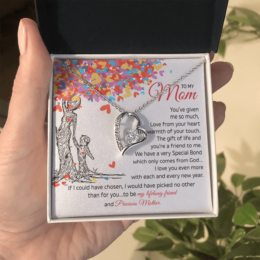 To My Mom Gift - "My Precious Mother" - Forever love neacklace