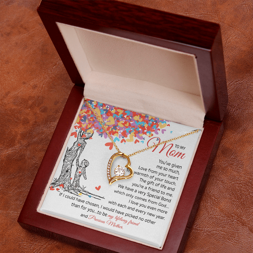 To My Mom Gift - "My Precious Mother" - Forever love neacklace