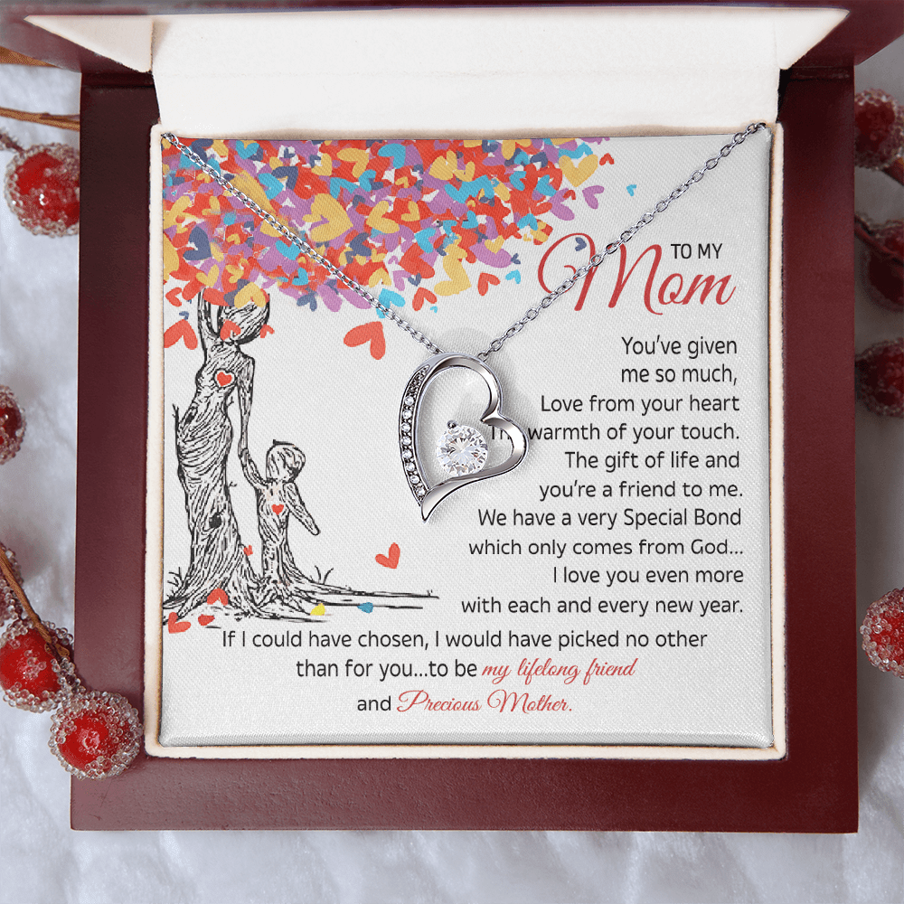 To My Mom Gift - "My Precious Mother" - Forever love neacklace