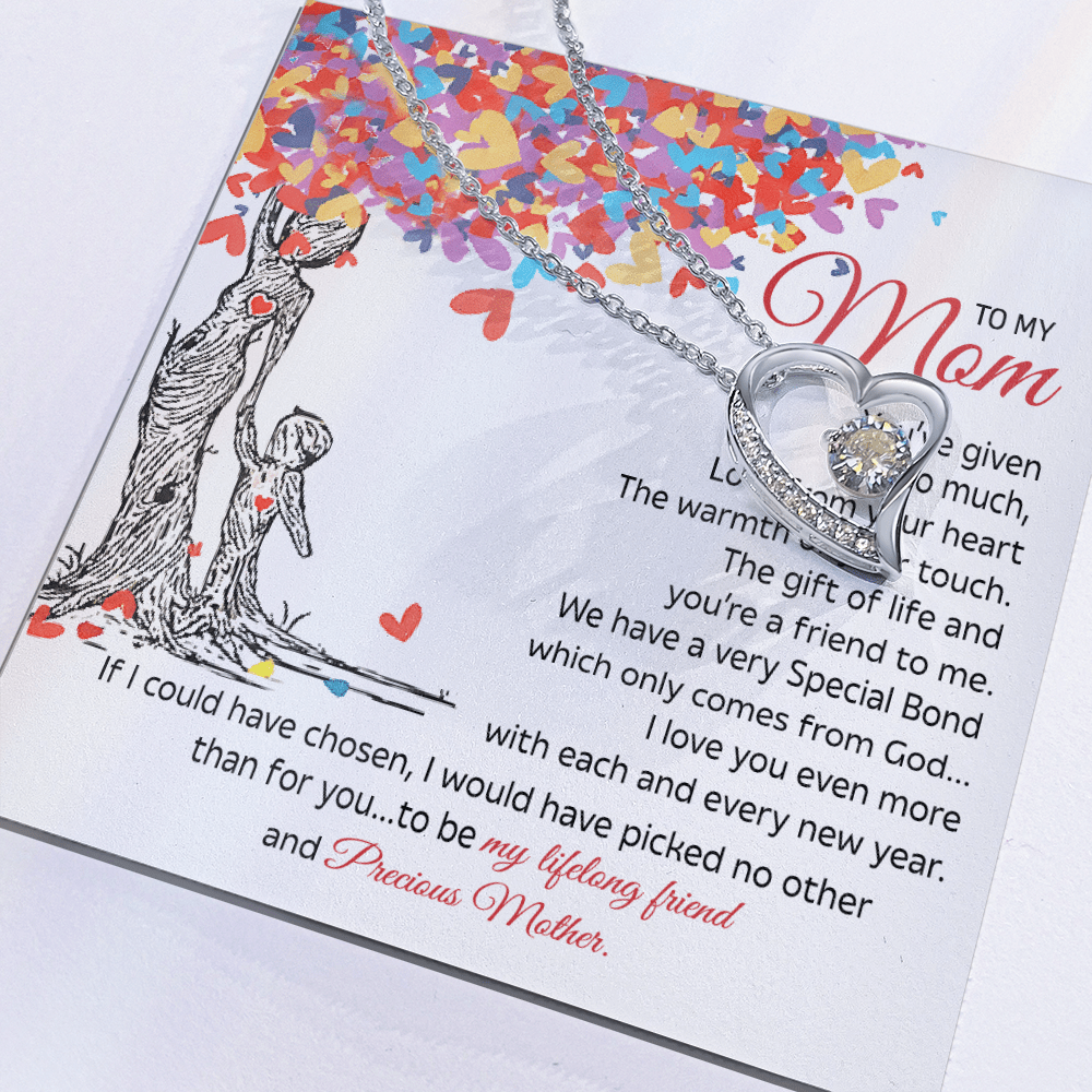 To My Mom Gift - "My Precious Mother" - Forever love neacklace