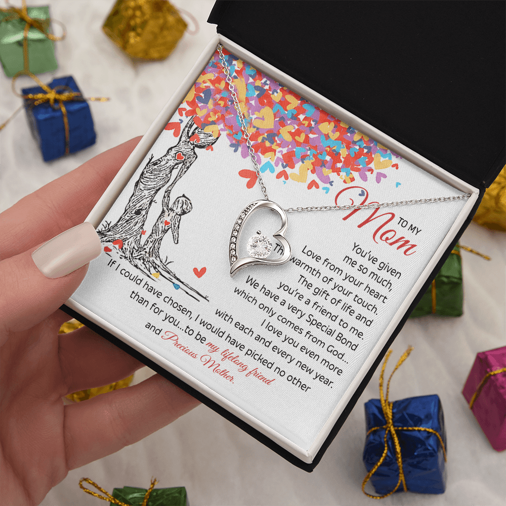 To My Mom Gift - "My Precious Mother" - Forever love neacklace