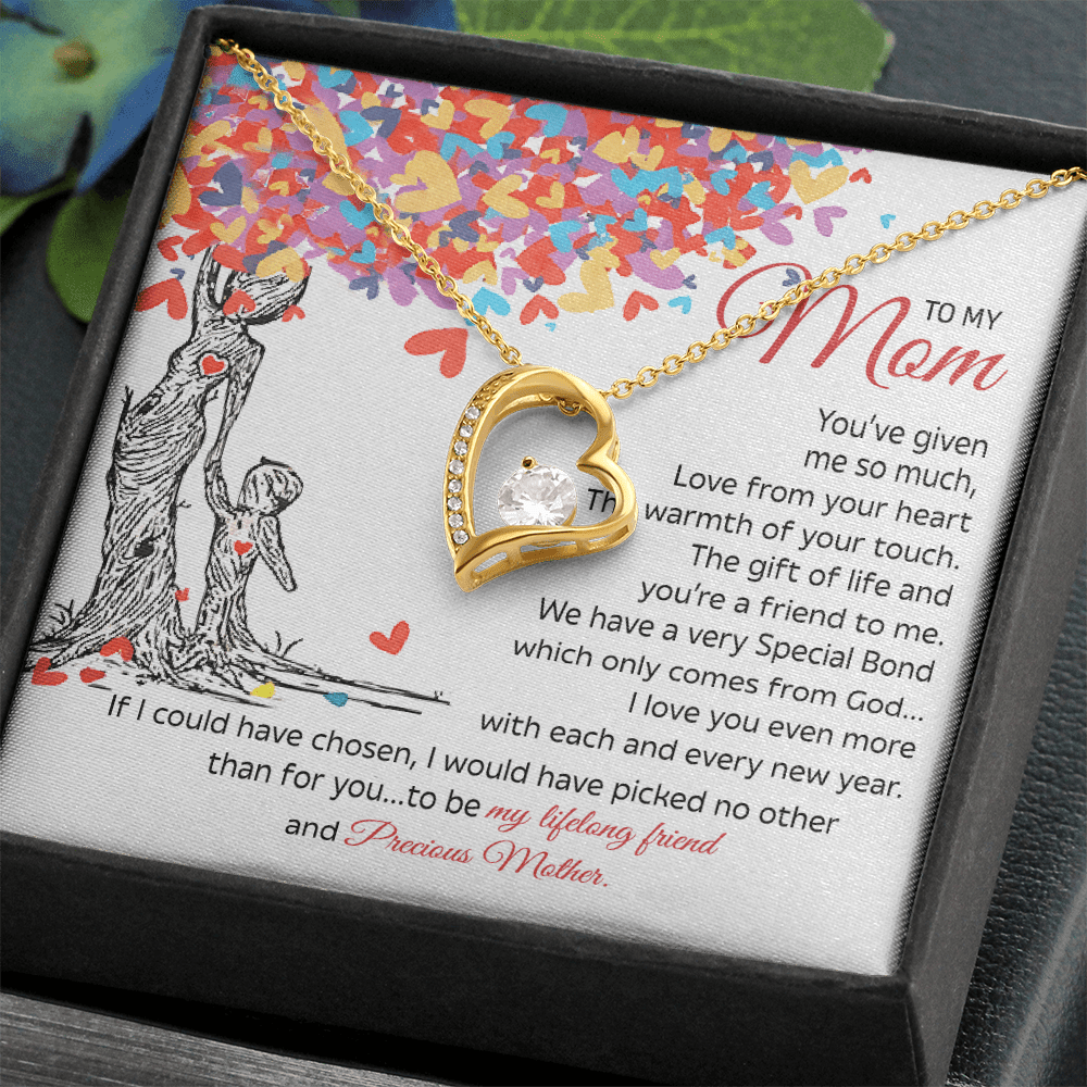 To My Mom Gift - "My Precious Mother" - Forever love neacklace