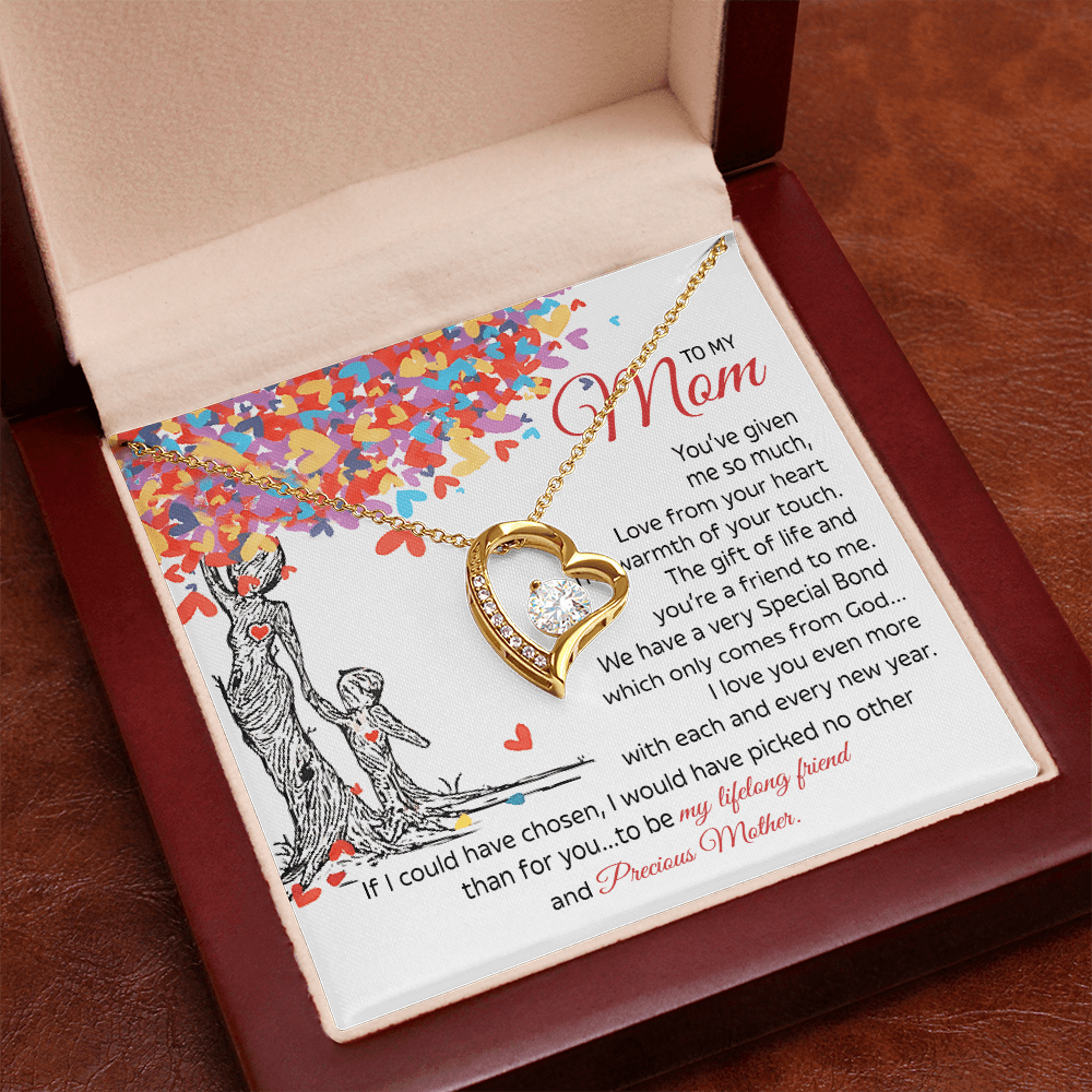 To My Mom Gift - "My Precious Mother" - Forever love neacklace