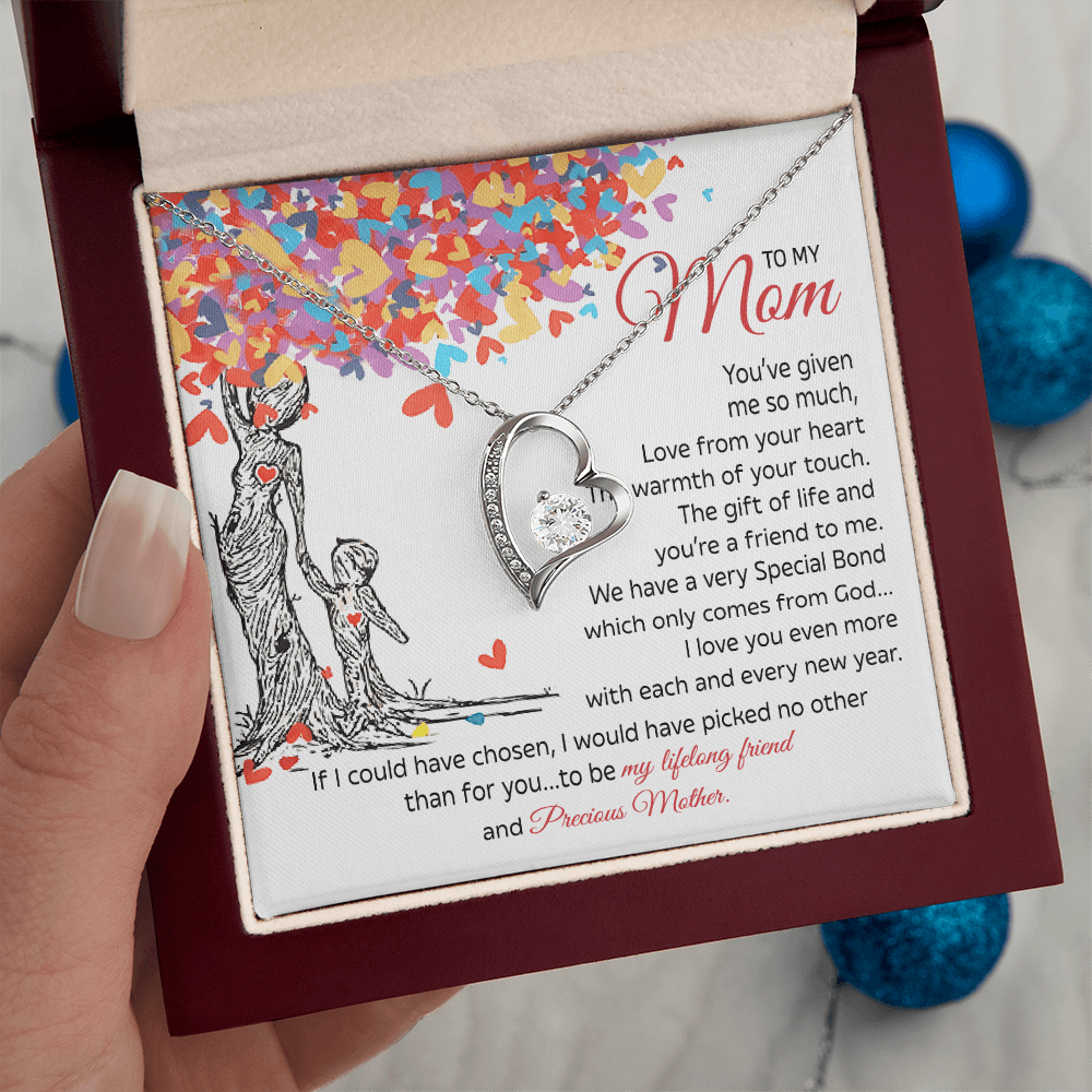 To My Mom Gift - "My Precious Mother" - Forever love neacklace