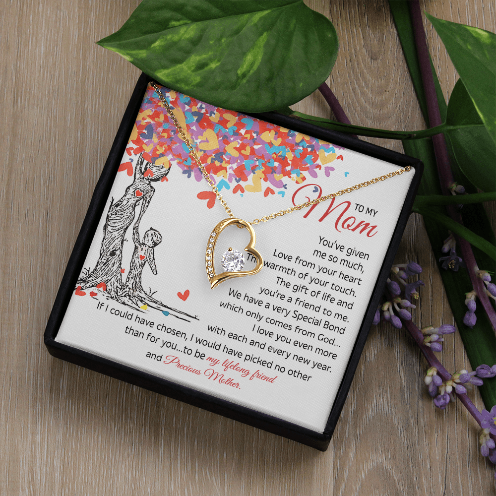 To My Mom Gift - "My Precious Mother" - Forever love neacklace