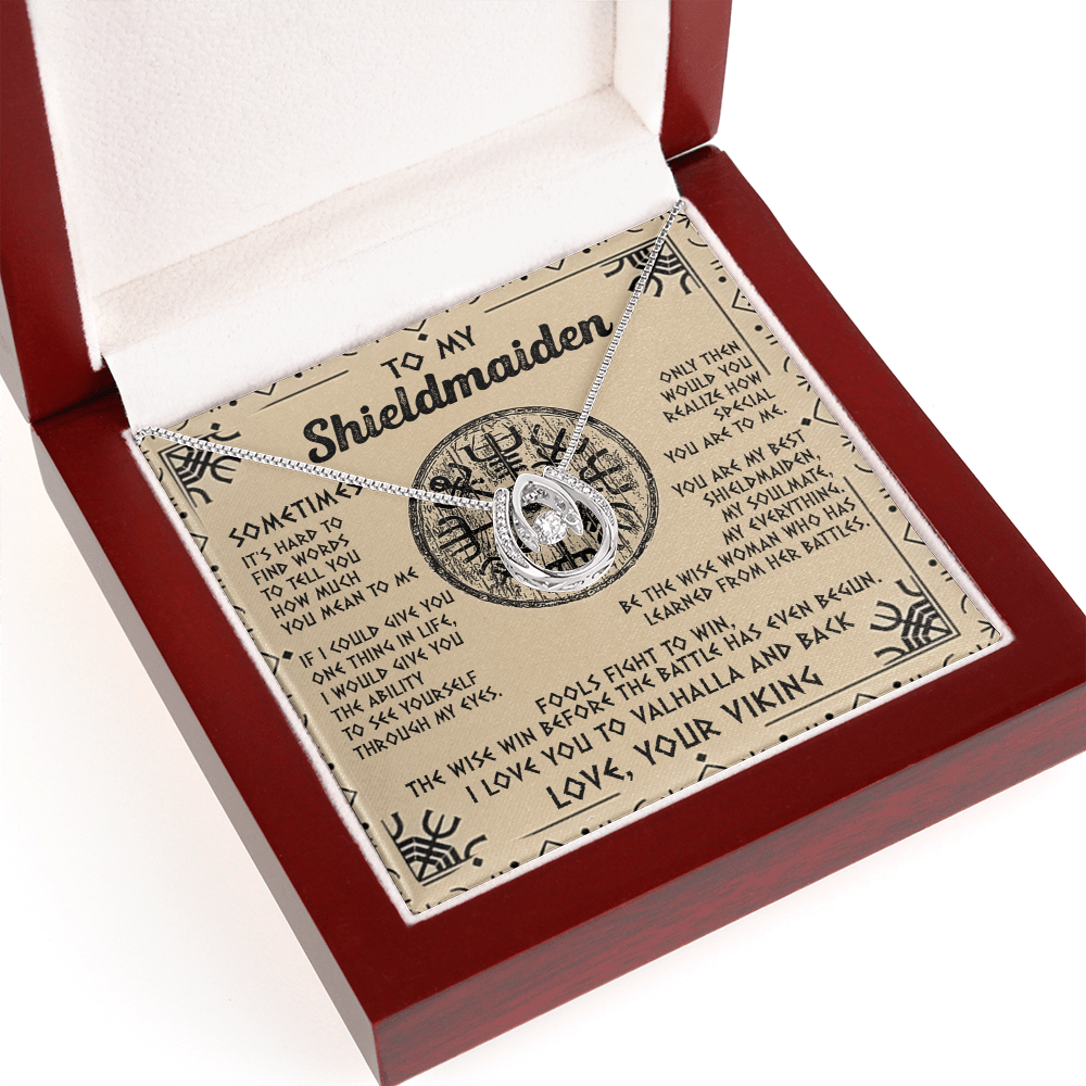 To My Shieldmaiden-Lucky in love neacklace-"My Everything" Shieldmaiden Necklace