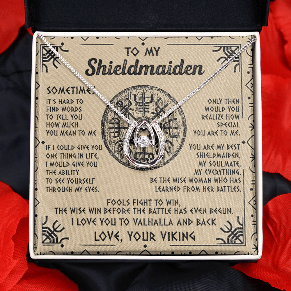 To My Shieldmaiden-Lucky in love neacklace-"My Everything" Shieldmaiden Necklace