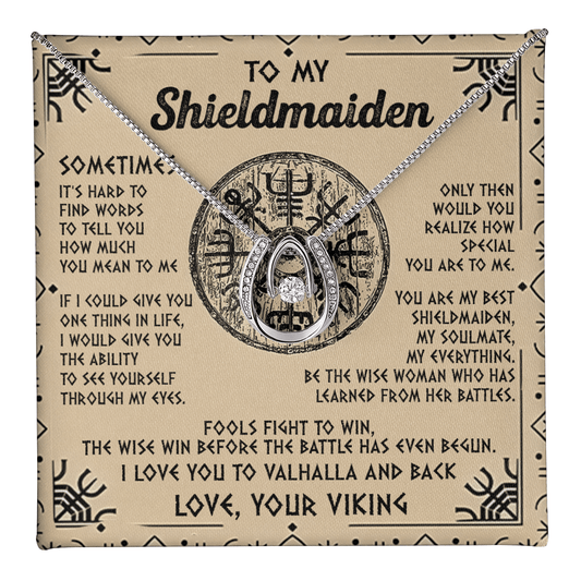 To My Shieldmaiden-Lucky in love neacklace-"My Everything" Shieldmaiden Necklace