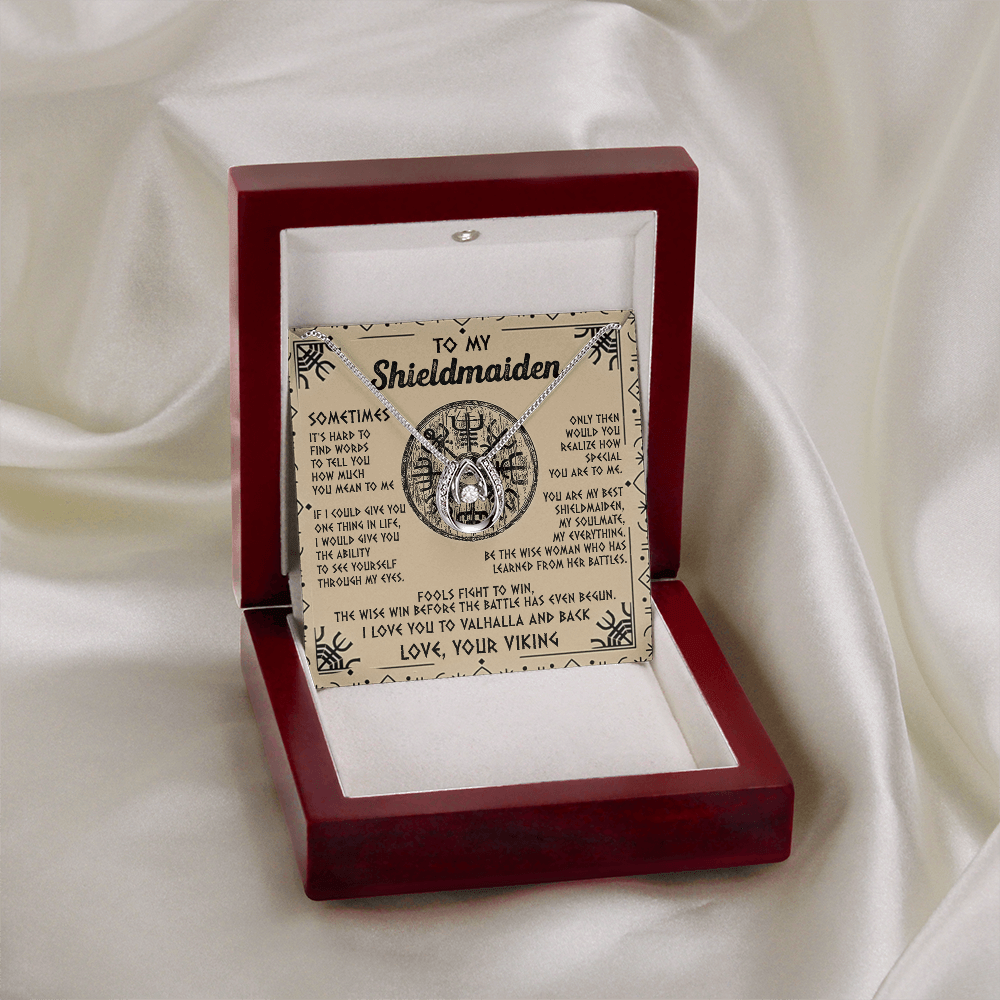 To My Shieldmaiden-Lucky in love neacklace-"My Everything" Shieldmaiden Necklace