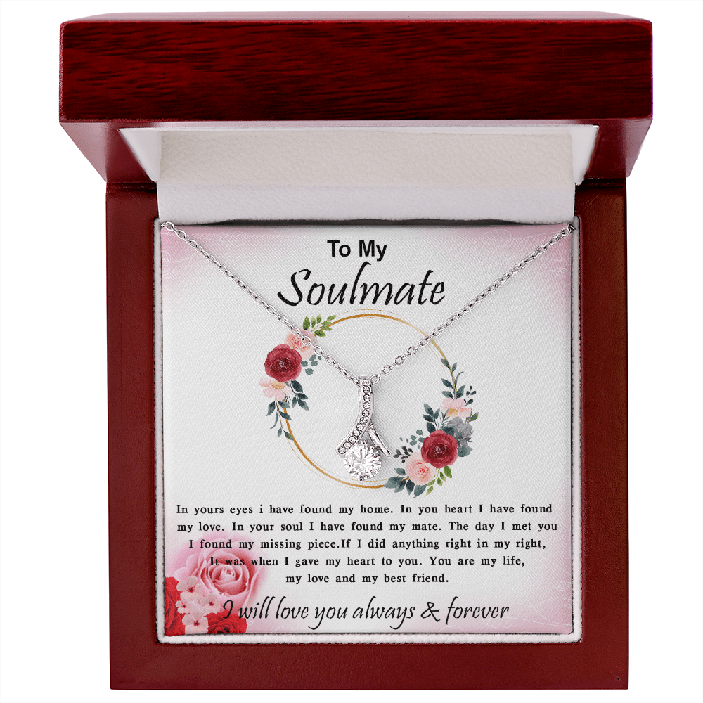 To My Soulmate-Alluring Beauty Necklace-My Home, My Love