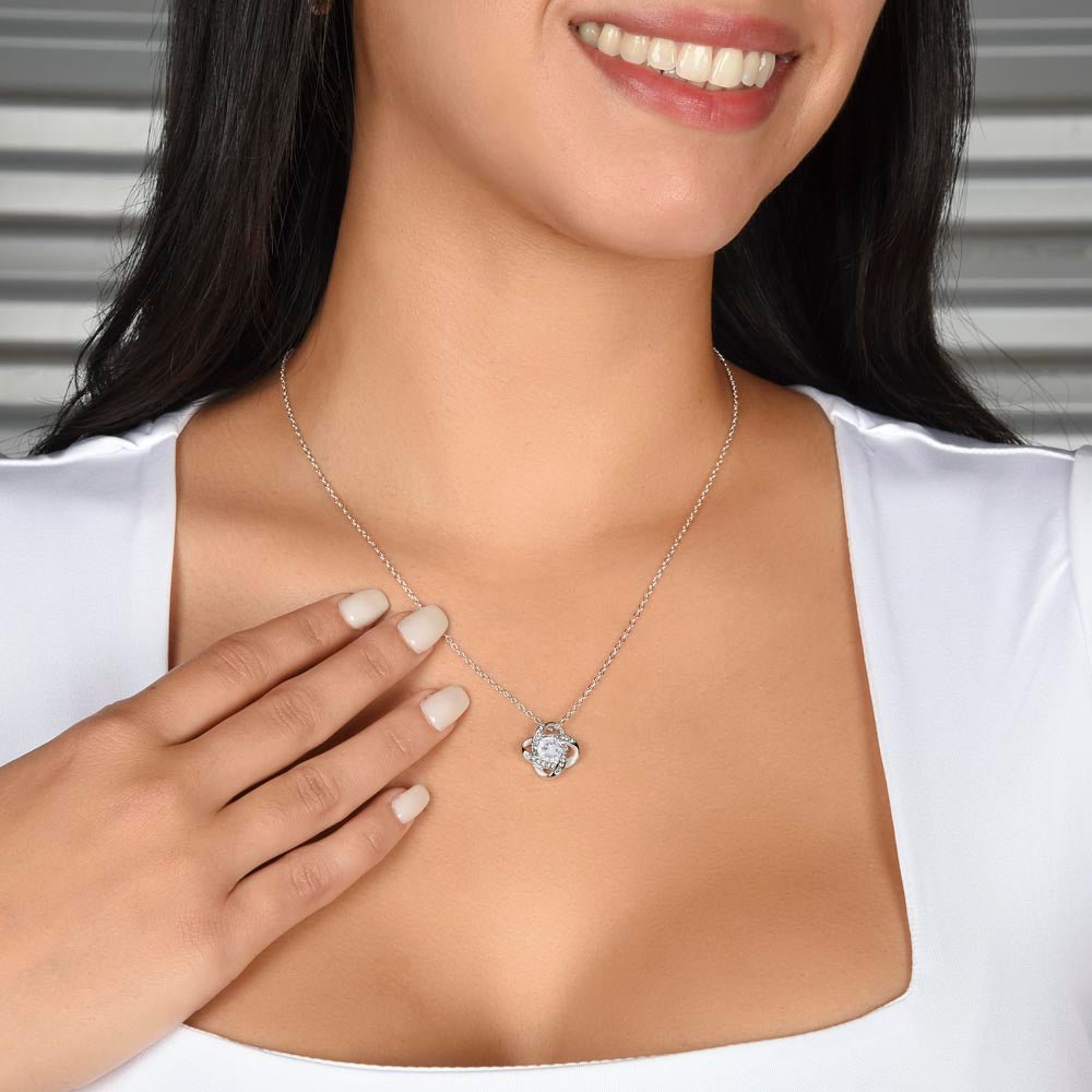 To My Soulmate-Love Knot Necklace-My Home, My Love