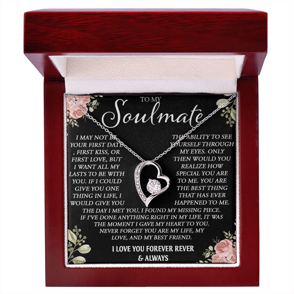 To My Soulmate Necklace - Forever Love Neacklace - "My Missing Piece" Gift