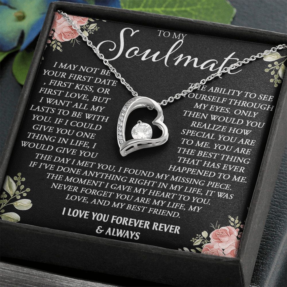 To My Soulmate Necklace - Forever Love Neacklace - "My Missing Piece" Gift