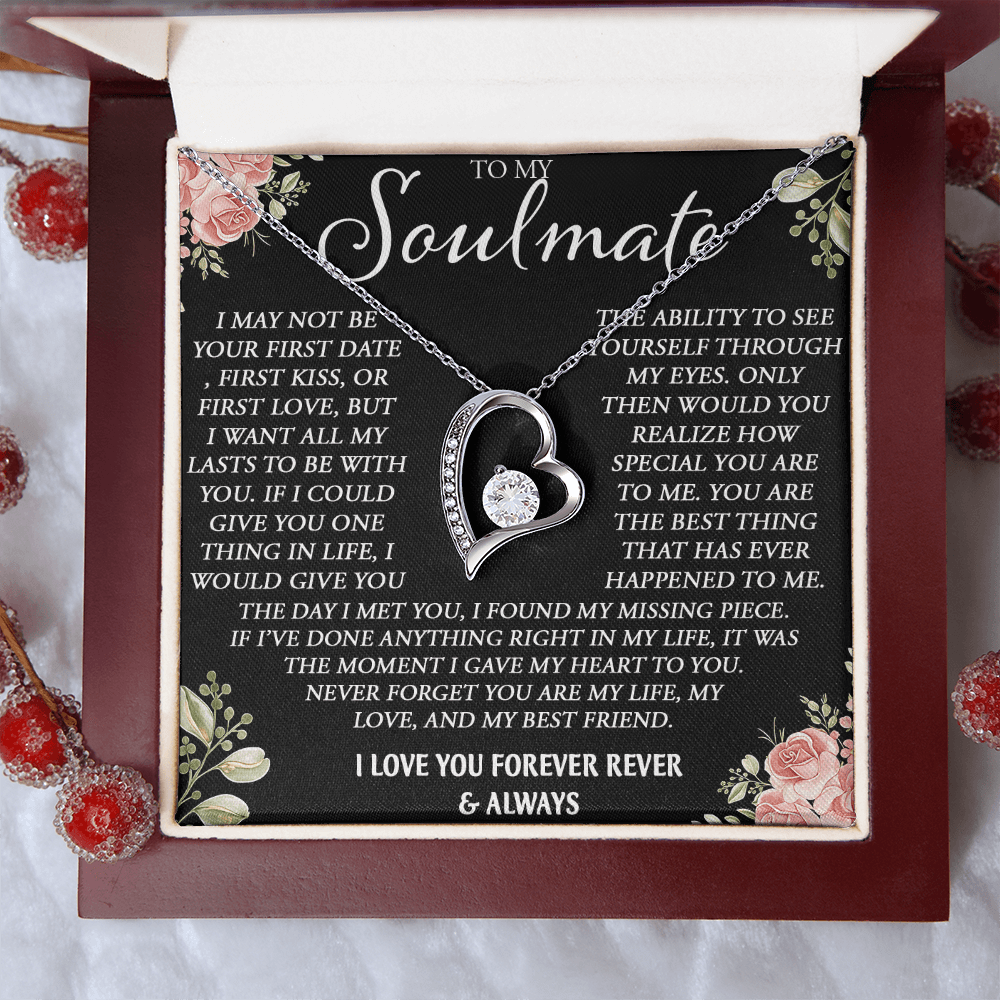 To My Soulmate Necklace - Forever Love Neacklace - "My Missing Piece" Gift