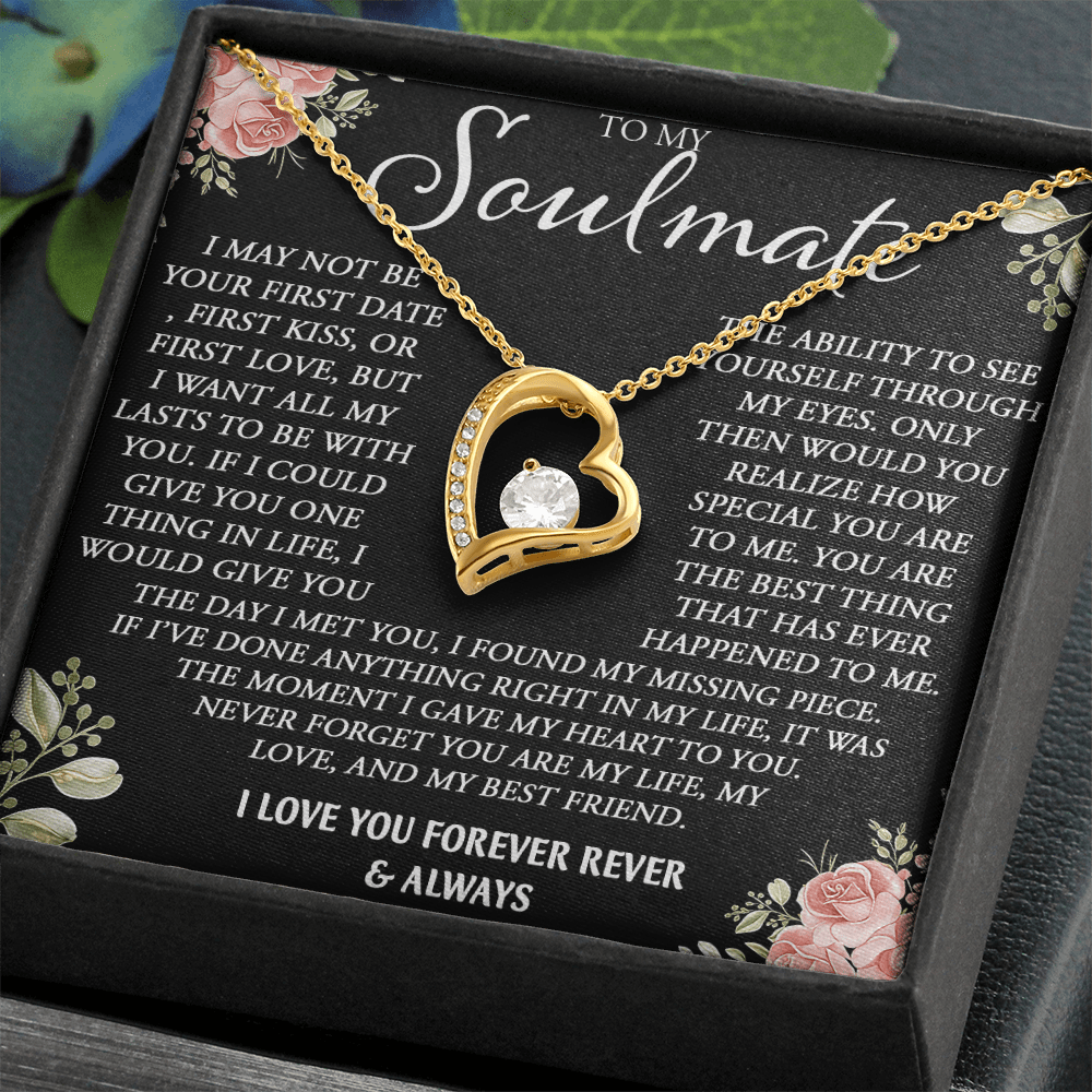 To My Soulmate Necklace - Forever Love Neacklace - "My Missing Piece" Gift