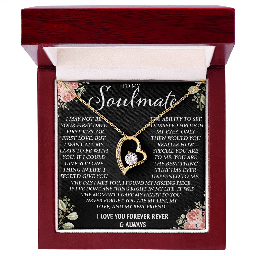 To My Soulmate Necklace - Forever Love Neacklace - "My Missing Piece" Gift
