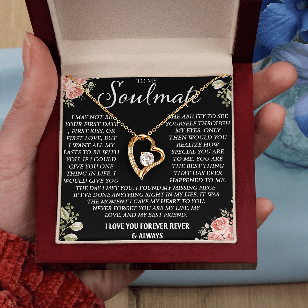 To My Soulmate Necklace - Forever Love Neacklace - "My Missing Piece" Gift