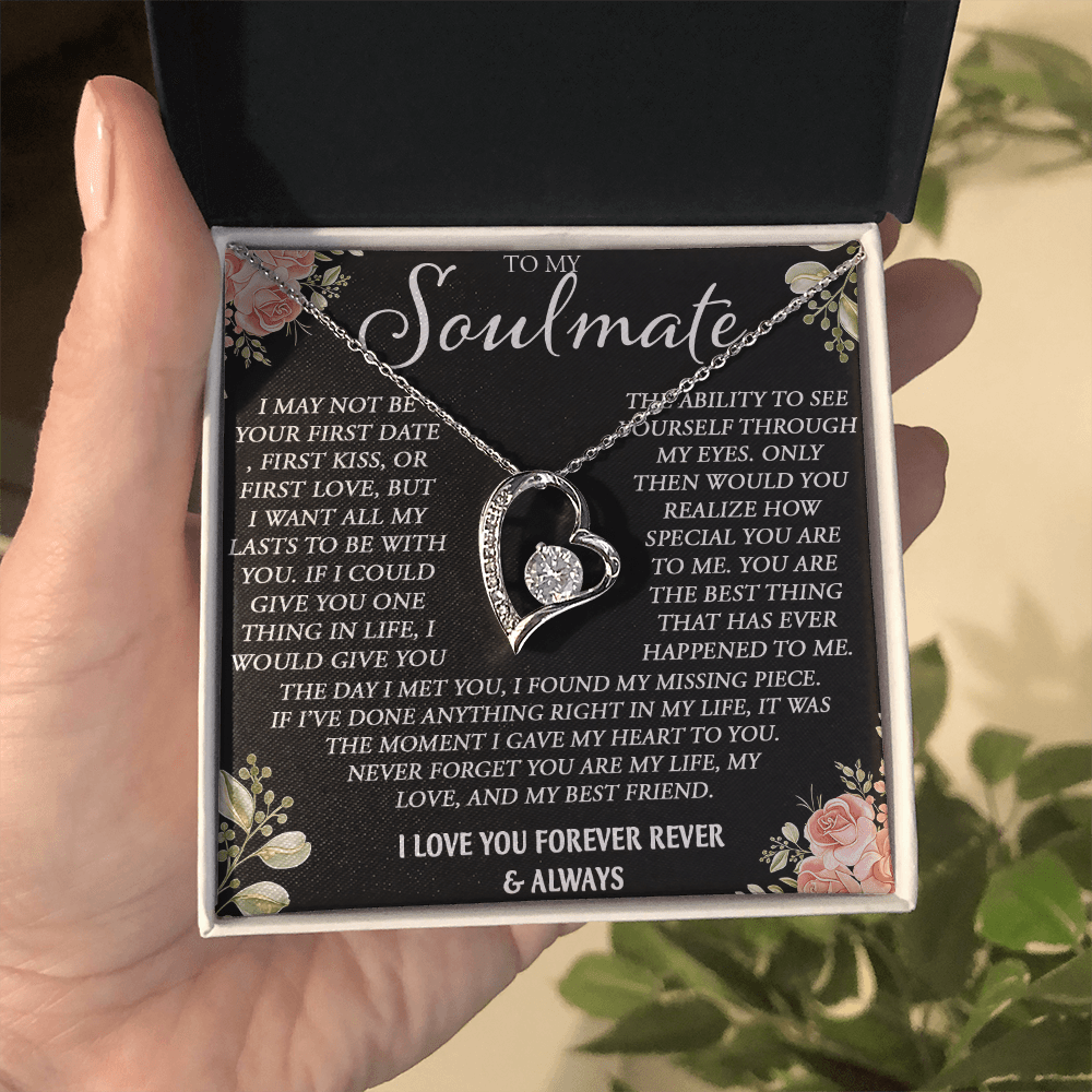 To My Soulmate Necklace - Forever Love Neacklace - "My Missing Piece" Gift