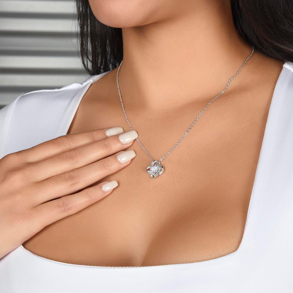 To My Soulmate Necklace - Love Knot Neacklace - "My Missing Piece" Gift