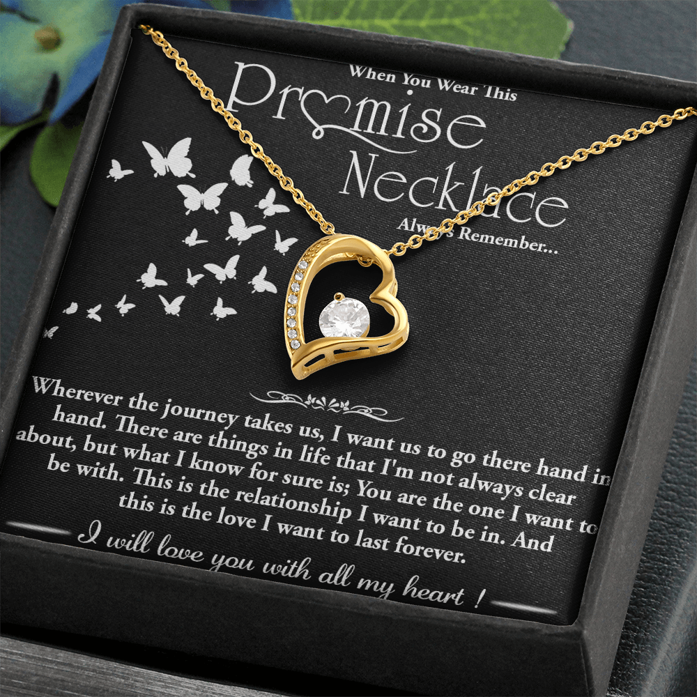 To my Wife - Forever love  Necklace -Hand in Hand