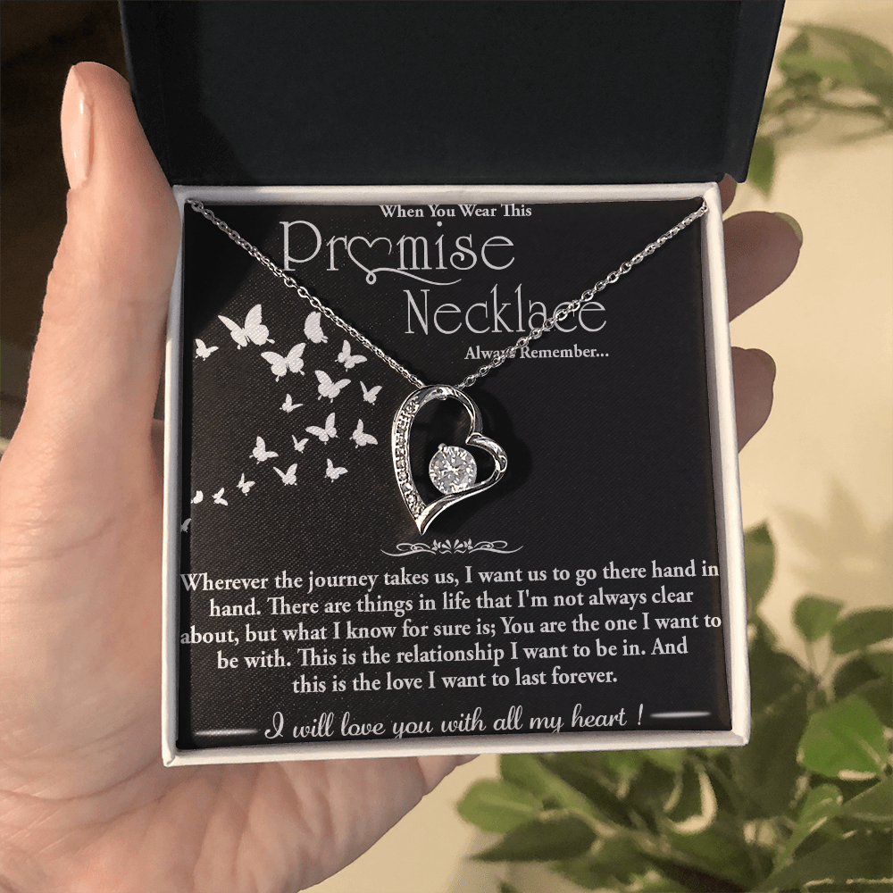 To my Wife - Forever love  Necklace -Hand in Hand