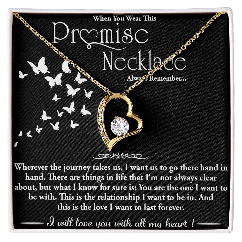 To my Wife - Forever love  Necklace -Hand in Hand