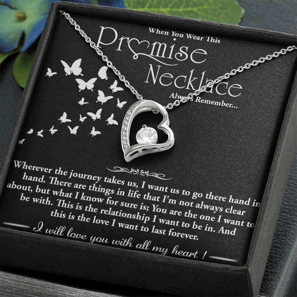 To my Wife - Forever love  Necklace -Hand in Hand