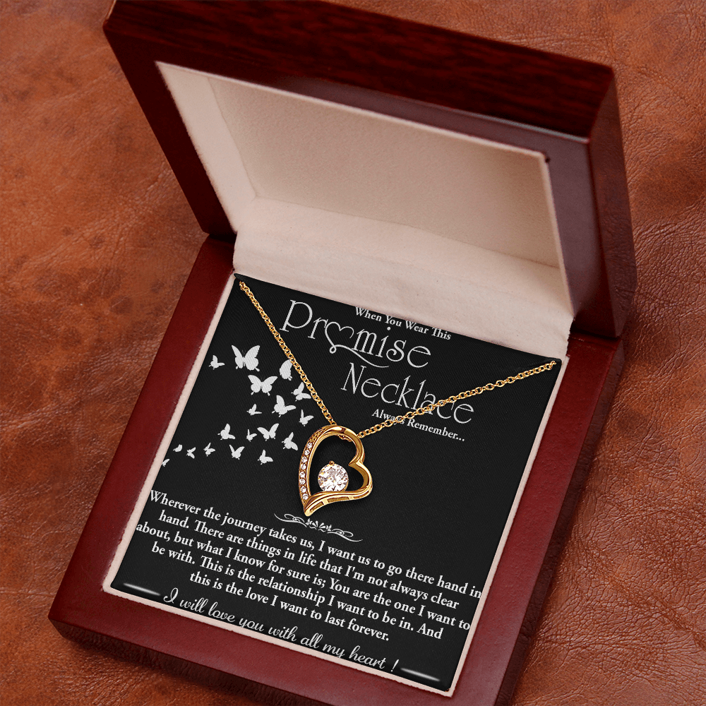 To my Wife - Forever love  Necklace -Hand in Hand