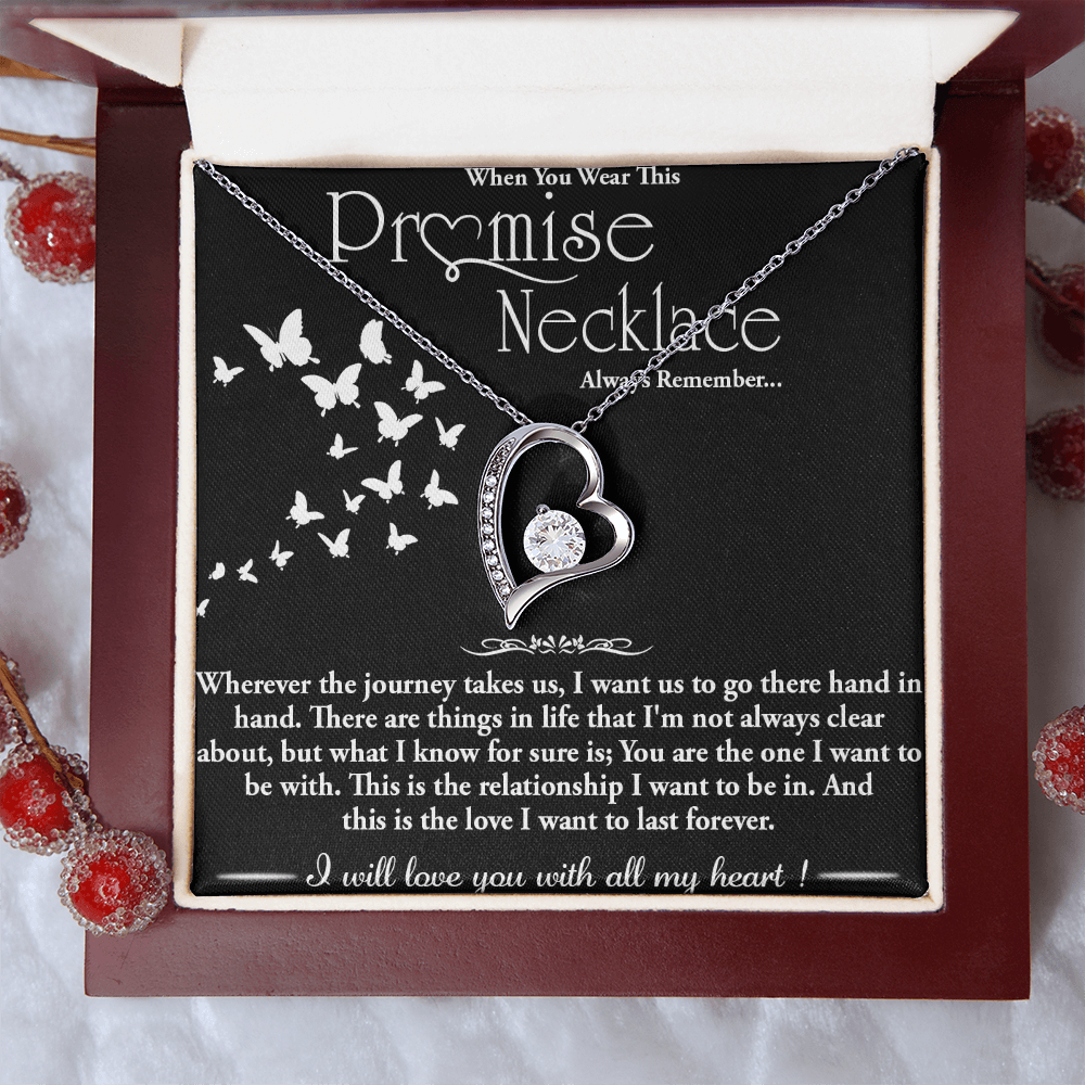 To my Wife - Forever love  Necklace -Hand in Hand
